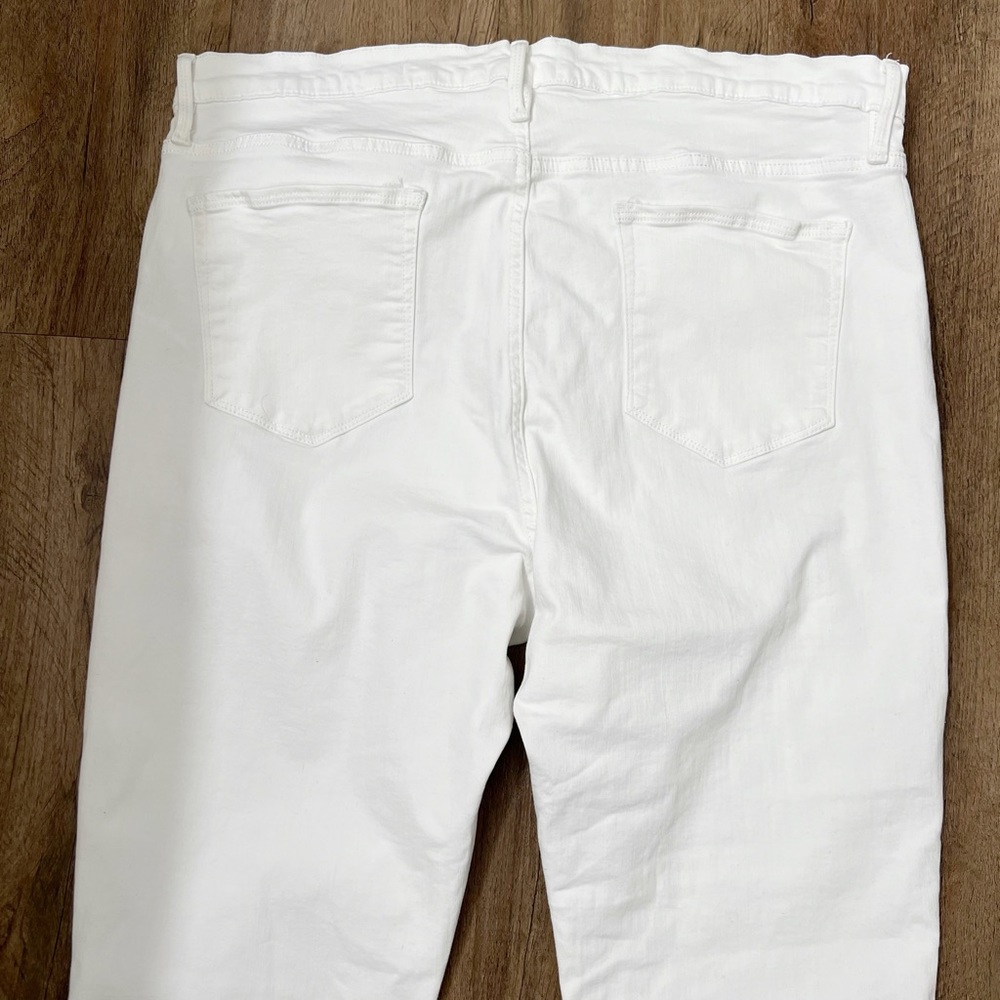 Frame Denim Le Crop Flare Mini Slits in in Blanc‎ - Picture 8 of 12